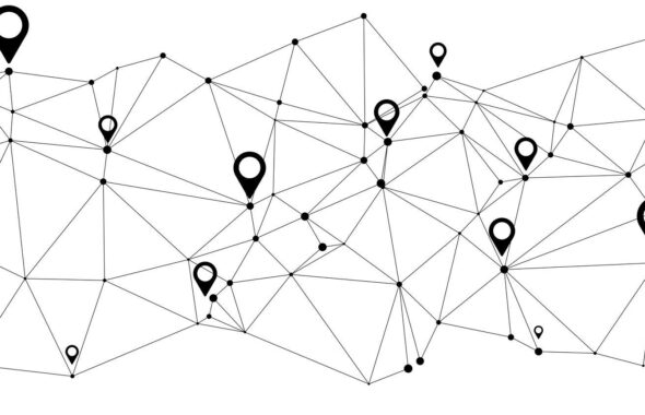 点と線で結ぶイメージ図